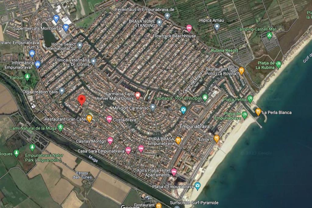 Lindo Apartamento Con Vistas Al Puerto Mistral Empuriabrava Kültér fotó